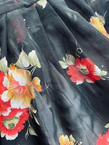 Floral Print Fit &amp; Flare Dress