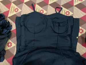 Elegant Navy Blue Dress