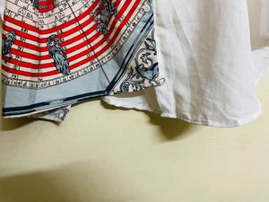 Women Graphic Printed White Shirt