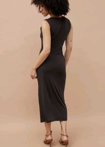 GINGER LIFESTYLE Black One-Shoulder Bodycon Dress