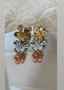 Three Tone Earring