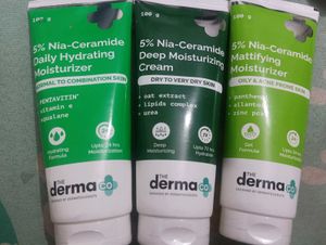 The Derma Co 3 Moisturizers