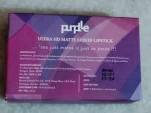 Purplle Ultra HD Matte Liquid Lipstick Shade- My First Bae 9 (New One)