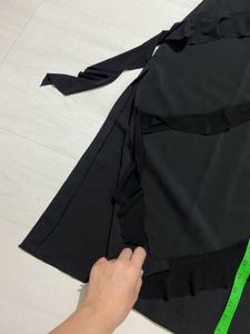 Black Skirt With Ruffles