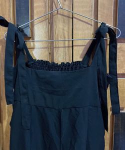 Black Tie Strap Jumpsuit