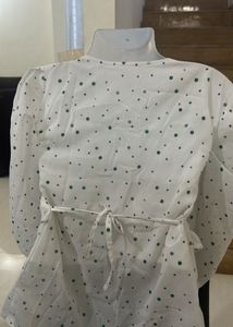 Polka Dots Full Sleeve Top