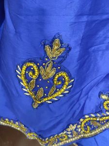 Blue Embroidered Kurta