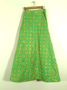 Fluorescent Green Colour Ethnic Gown (Women&#39;s)