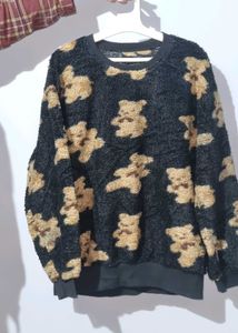 Teddy Bear Print Sweater