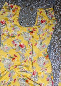 Yellow Silk Suit Set