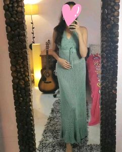 Elegant Knit Maxi Dress