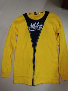 Yellow 'Athletic' Sweatshirt