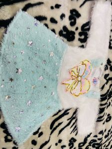White Baby Girl Frock Set For Winter