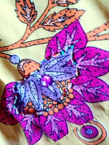 Floral Print Fabric Saree