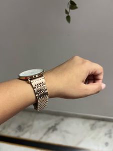 Joker &amp; Witch Rose Gold Metal Strap Watch