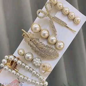 Pearl Hair Clip Set