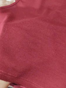 Burgundy Sleeveless Top