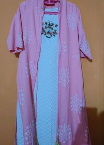 Embroidery kurti With Shrug