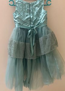 Sea Green Coloured Layered Frock