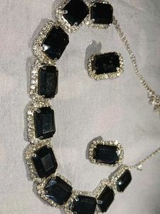 Black Stone Jewelry Set