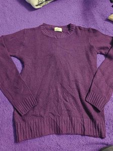 Purple Knit Sweater