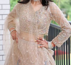 Elegant Sequin Lehenga Choli Set