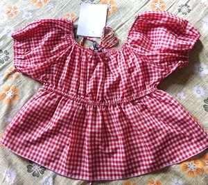 Red Gingham Top