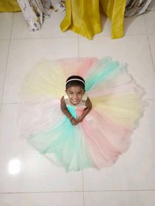Rainbow Tulle Dress