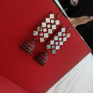 Red Jhumka Earrings❤️