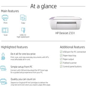 HP Deskjet 2331 All In One Printer