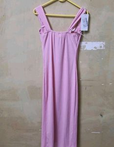 Pink Strapped Dress