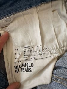 Ripped Hem Denim Jeans