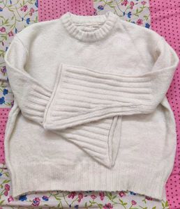 Woollen Bell Sleeve Sweater
