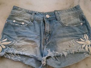 Daisy Denim Shorts