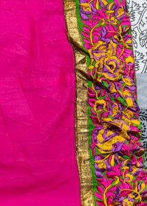 Women Pink Embroidered Cotton Mix Kurta