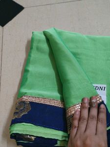 Elegant Green RAJNANDNI Saree