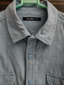 Zudio M sized double pocket Blue Shirt