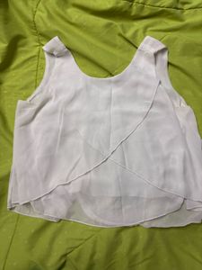 White Crop Top From AND