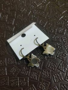 Small White Butterfly Earings