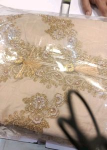 Peach colour Beautiful Gown