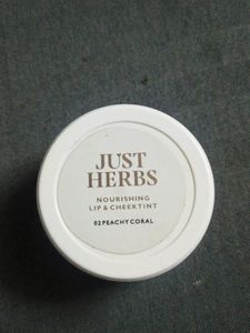 Just Herbs Moutushi Lip&Cheek Tint In Peachy Coral