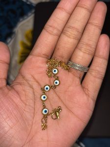 Anti Tarnish Evil Eye Gold Bracelet