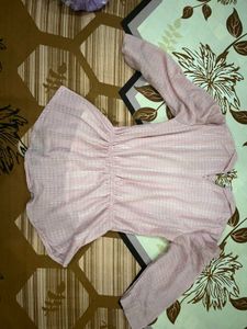 Pink Top Girlish Style