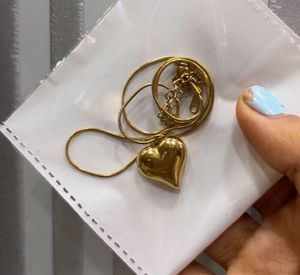 Heart Shaped Pendant Chain