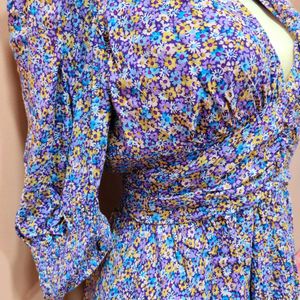 💜  ZARA Romantic Floral Dress! 💜