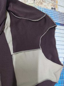 Two-Tone Long Sleeve Top