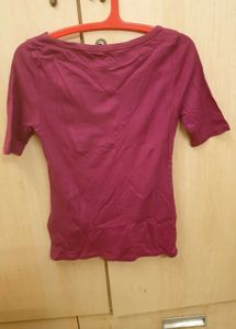 Stylish Boat Neck M&amp;S Tee/top
