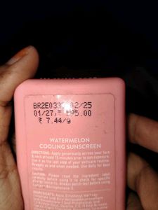 Watermelon Cooling Sunscreen