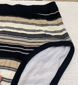 Striped High-Waisted Briefs 24 To 28
