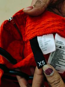 H&amp;M Red Quilted Mini Skirt